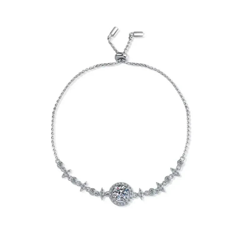 Bracelets Women Wedding 1CT Moissanite Diamond | Letzte Einheiten im Angebot