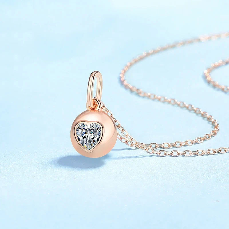 Heart Moissanite Diamond Women Wedding Girl